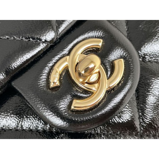 Fake Chanel Mini flap bag with top handle Bag AS5043/AS5032 Black Replica