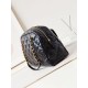 Replica Chanel 24A Maxi Bowling Bag Washed Denim AS4812 Black