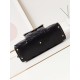 Replica Chanel 24A Maxi Bowling Bag Washed Denim AS4812 Black
