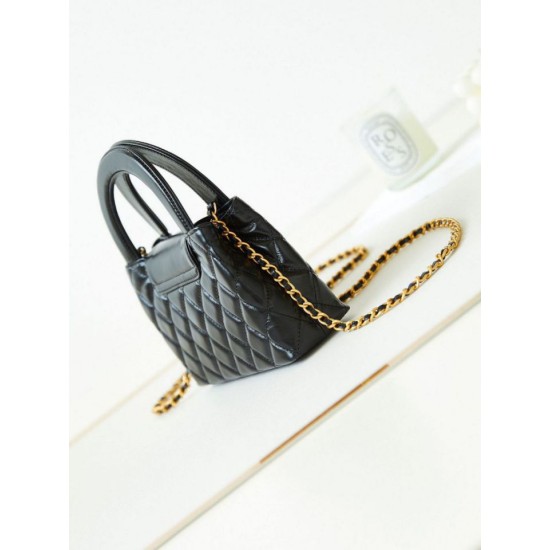 Replica Chanel 23K Kelly Mini shopping bag AS4416 Black