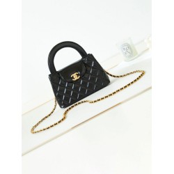 Replica Chanel 23K Kelly Mini shopping bag AS4416 Black