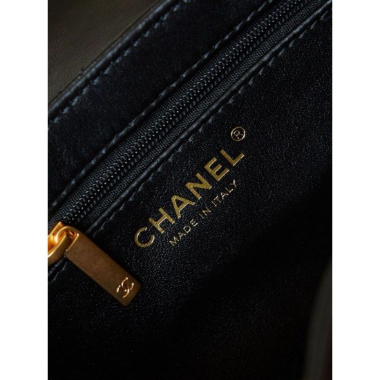 Replica Chanel 23K Kelly Mini shopping bag AS4416 Black