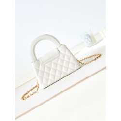 Replica Chanel 23K Kelly Mini shopping bag AS4416 White