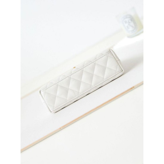 Replica Chanel 23K Kelly Mini shopping bag AS4416 White