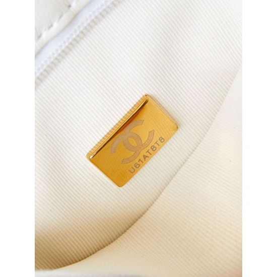 Replica Chanel 23K Kelly Mini shopping bag AS4416 White