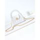 Replica Chanel 23K Kelly Mini shopping bag AS4416 White