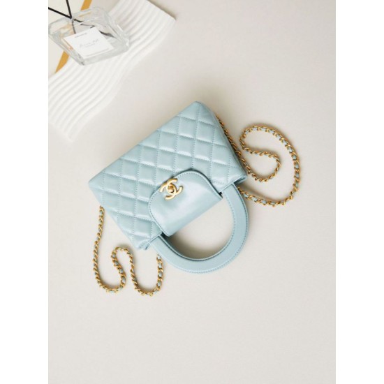 Replica Chanel 23K Kelly Mini shopping bag AS4416 Light Blue