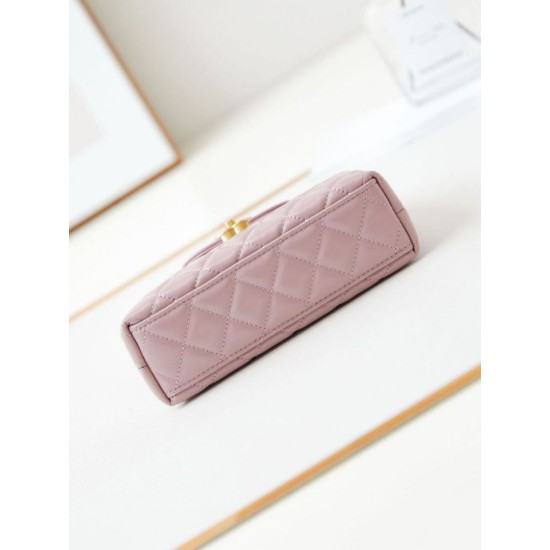 Fake Chanel 23K Kelly Mini shopping bag AS4416 Pink Replica