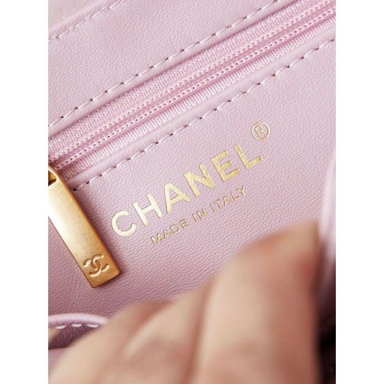 Fake Chanel 23K Kelly Mini shopping bag AS4416 Pink Replica
