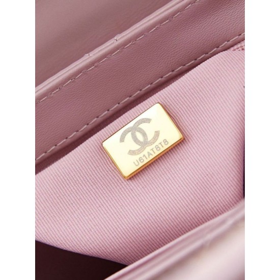 Fake Chanel 23K Kelly Mini shopping bag AS4416 Pink Replica