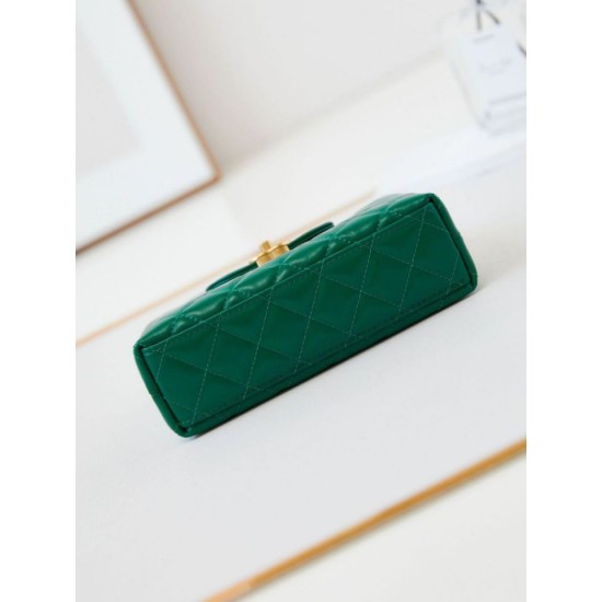 Fake Chanel 23K Kelly Mini shopping bag AS4416 Green Replica