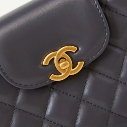 Replica Chanel 23K Kelly Mini shopping bag AS4416 Dark Gray