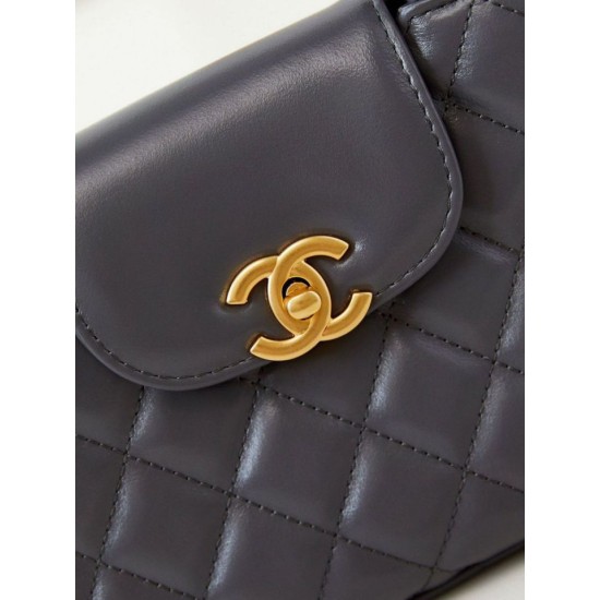 Replica Chanel 23K Kelly Mini shopping bag AS4416 Dark Gray
