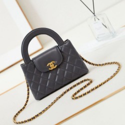 Replica Chanel 23K Kelly Mini shopping bag AS4416 Dark Gray