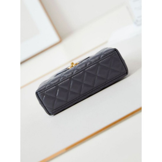 Replica Chanel 23K Kelly Mini shopping bag AS4416 Dark Gray