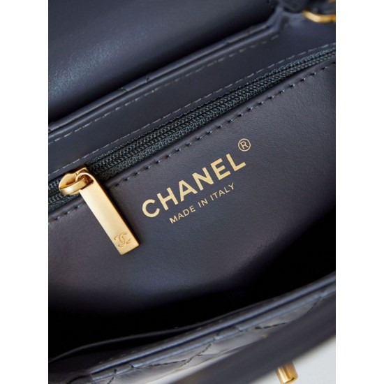 Replica Chanel 23K Kelly Mini shopping bag AS4416 Dark Gray