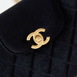 Replica Chanel 23K Kelly Mini shopping bag AS4416 Wool Black