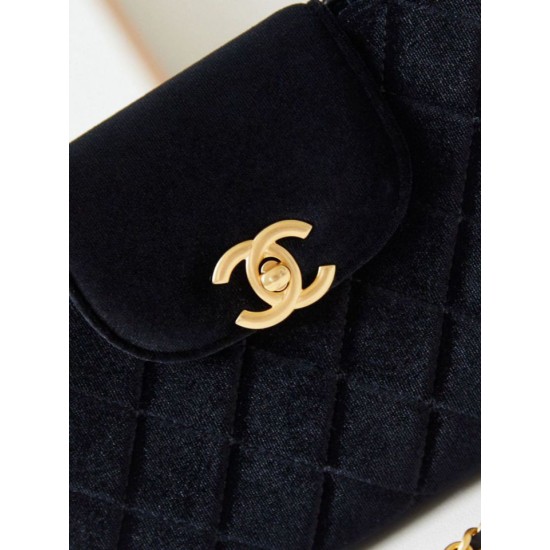 Replica Chanel 23K Kelly Mini shopping bag AS4416 Wool Black
