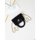 Replica Chanel 23K Kelly Mini shopping bag AS4416 Wool Black