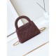 Replica Chanel 23K Kelly Mini shopping bag AS4416 Wool Burgundy