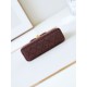 Replica Chanel 23K Kelly Mini shopping bag AS4416 Wool Burgundy