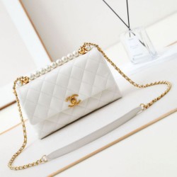 Replica Chanel Flap Chain Bag AS4997 White