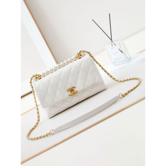 Replica Chanel Flap Chain Bag AS4997 White
