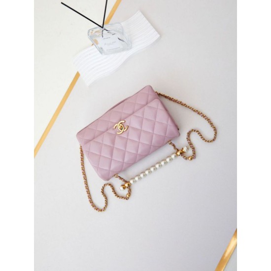 Fake Chanel Flap Chain Bag AS4997 Pink Replica
