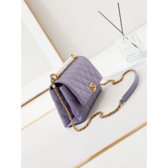 Fake Chanel Flap Chain Bag AS4997 Purple Replica