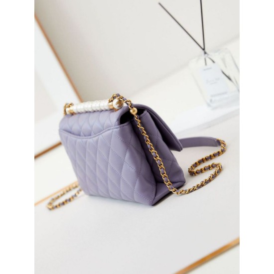 Fake Chanel Flap Chain Bag AS4997 Purple Replica