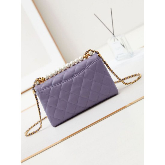 Fake Chanel Flap Chain Bag AS4997 Purple Replica
