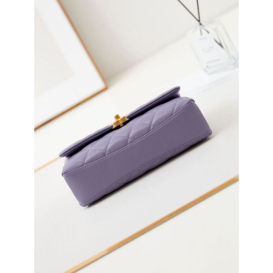 Fake Chanel Flap Chain Bag AS4997 Purple Replica