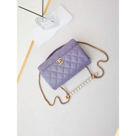Fake Chanel Flap Chain Bag AS4997 Purple Replica