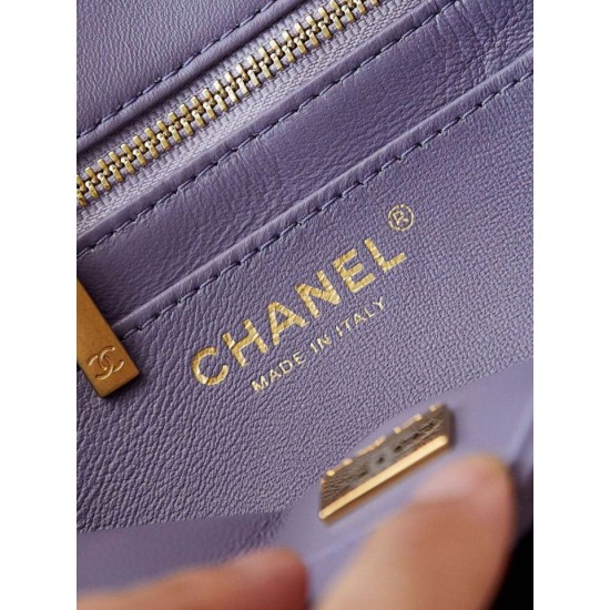 Fake Chanel Flap Chain Bag AS4997 Purple Replica