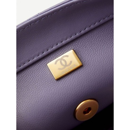 Fake Chanel Flap Chain Bag AS4997 Purple Replica