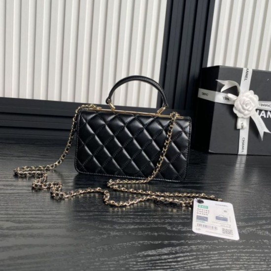 Replica Chanel Woc 24B Trendy CC Flap Bag AP4184 Black