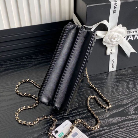 Replica Chanel Woc 24B Trendy CC Flap Bag AP4184 Black