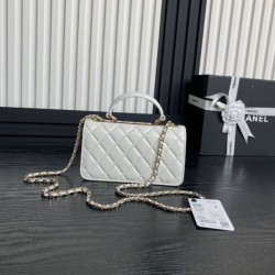 Replica Chanel Woc 24B Trendy CC Flap Bag AP4184 White