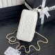 Fake Chanel Mini Vanity Case With Chain AP1472 White Replica