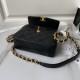Fake Chanel 24s Handbag As4472 Grain Black Replica