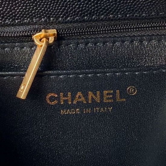 Fake Chanel 24s Handbag As4472 Grain Black Replica