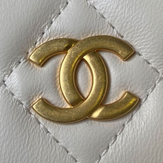 Fake Chanel Mini Flap Bag AS4385 White Replica