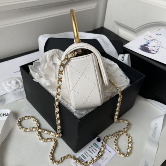 Fake Chanel Mini Flap Bag AS4385 White Replica