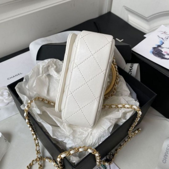 Fake Chanel Mini Flap Bag AS4385 White Replica