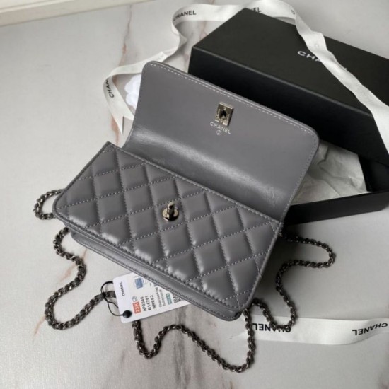 Fake Chanel Shoulder Bag Bag AP3566 Gray Replica