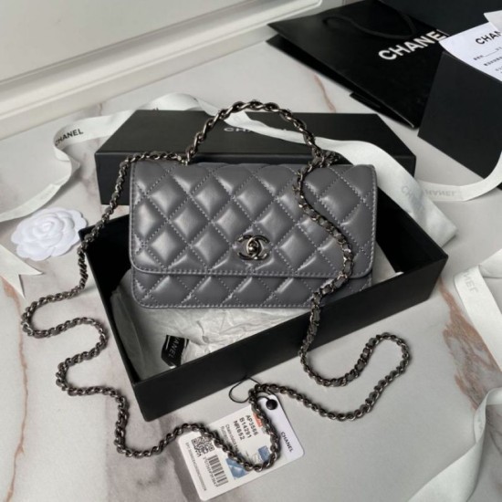 Fake Chanel Shoulder Bag Bag AP3566 Gray Replica