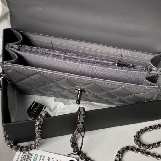 Fake Chanel Shoulder Bag Bag AP3566 Gray Replica