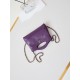 Replica Chanel 31 Mini Shopping Bag Chain Clutch Shiny AS3656 Purple