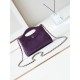 Replica Chanel 31 Mini Shopping Bag Chain Clutch Shiny AS3656 Purple