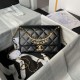 Replica Chanel 24A Pearl Letter Chain Bag AS5011 Black